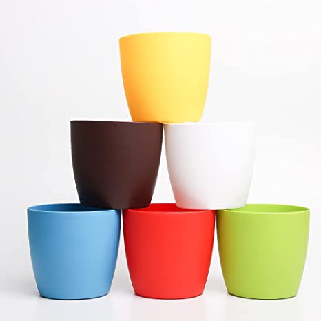 Round Plastic Flower Pots Size 5