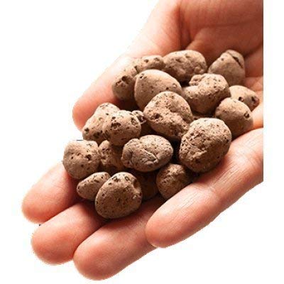 Expanded Clay Aggregate Clayballs for hydroponics Soil Less Media(Size : 8-15 MM) (3 Litre) 1
