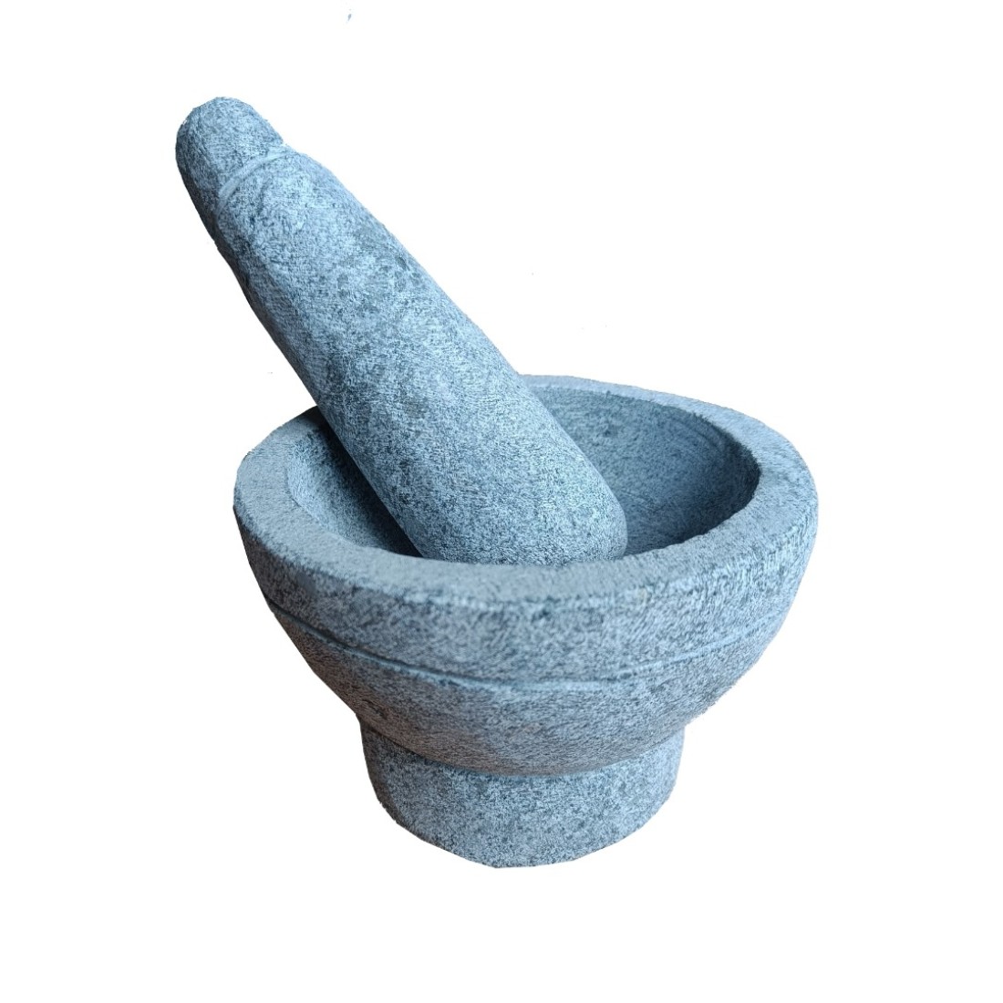 Tillage-Natural Stone Mortar and Pestle Set/Ural/Okhli Masher/idikallu set (size 6 inches) 1
